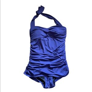 💟 EUC Lands’ End rouched swimsuit